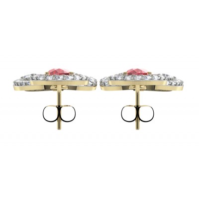 Enticing ruby & Diamond Earrings